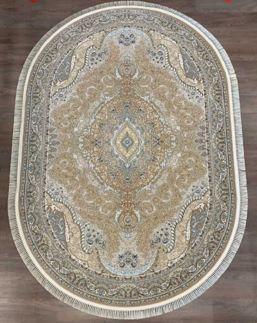 Ковер персидский G146 Mashad 1200 (Акрил, бежевый, кремовый)