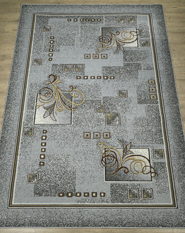 Ковер российский 15724-10746 Лайла де Люкс (Полипропилен, серый)