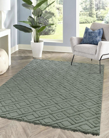 Ковер турецкий 0E426A Sofia (Полиэстер, зеленый)