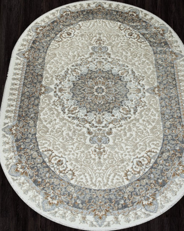 Ковер турецкий 06066A SAHARA (Полиэстер, серый)