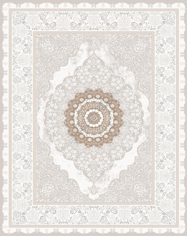 Ковер российский 20136-25177 Премиум (Полиэстер, бежевый, кремовый)