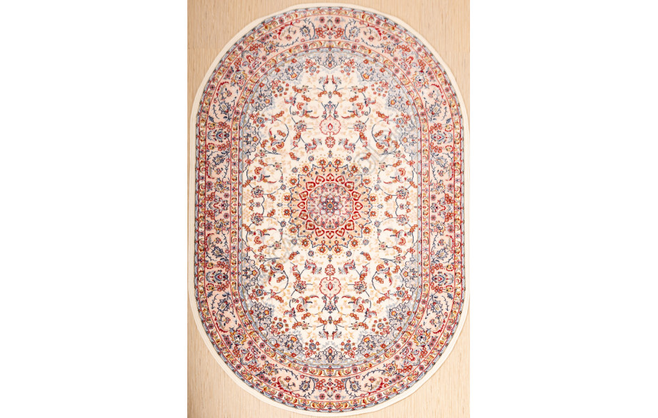 Монгольский ковер HUNNU (шерсть + вискоза) 6C1101 001 овальный