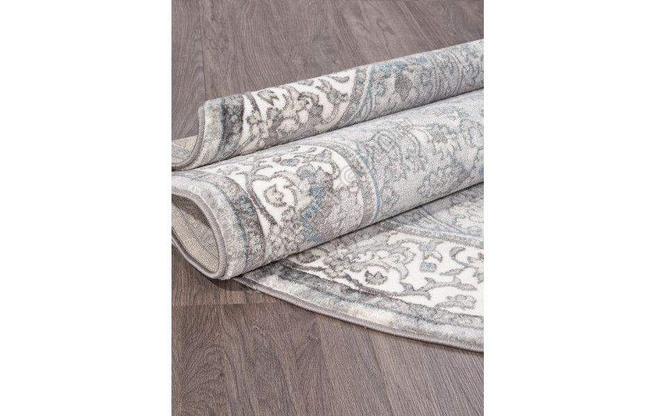 Ковер D741 - CREAM-GRAY - Овал - коллекция ATLANTIS