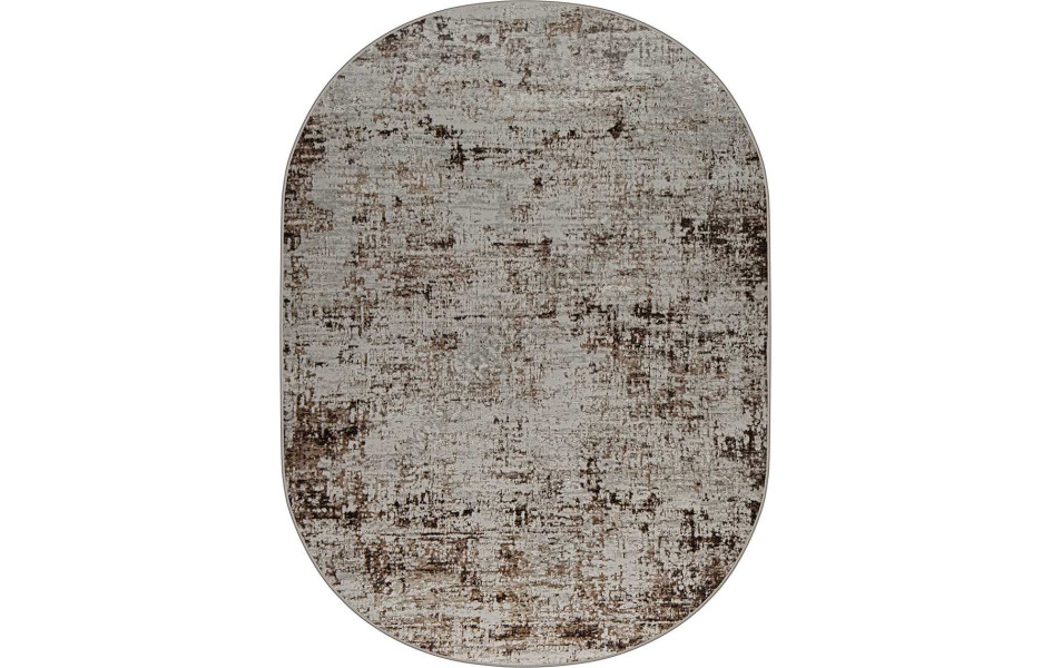 38554A OVAL BROWN FLS / CREAM Eliza