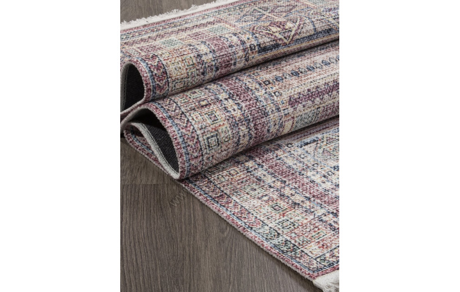 Ковер AB103A - RED / BLUE - Прямоугольник - коллекция LOTUS