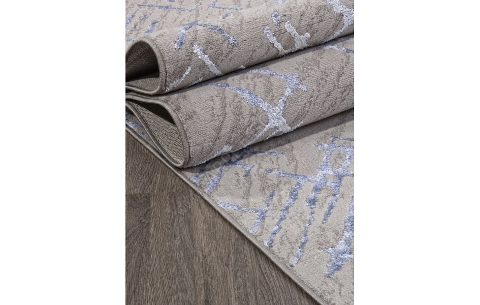 Ковер F164 - GRAY-BLUE - Прямоугольник - коллекция LIMAN