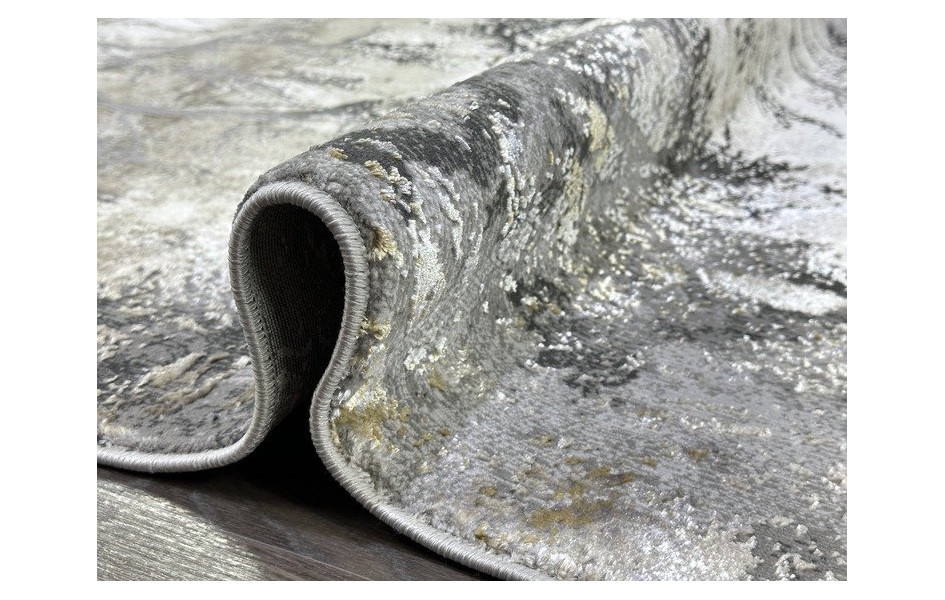 Ковер турецкий Lisa AA630A IVORY MUSTARD круглый