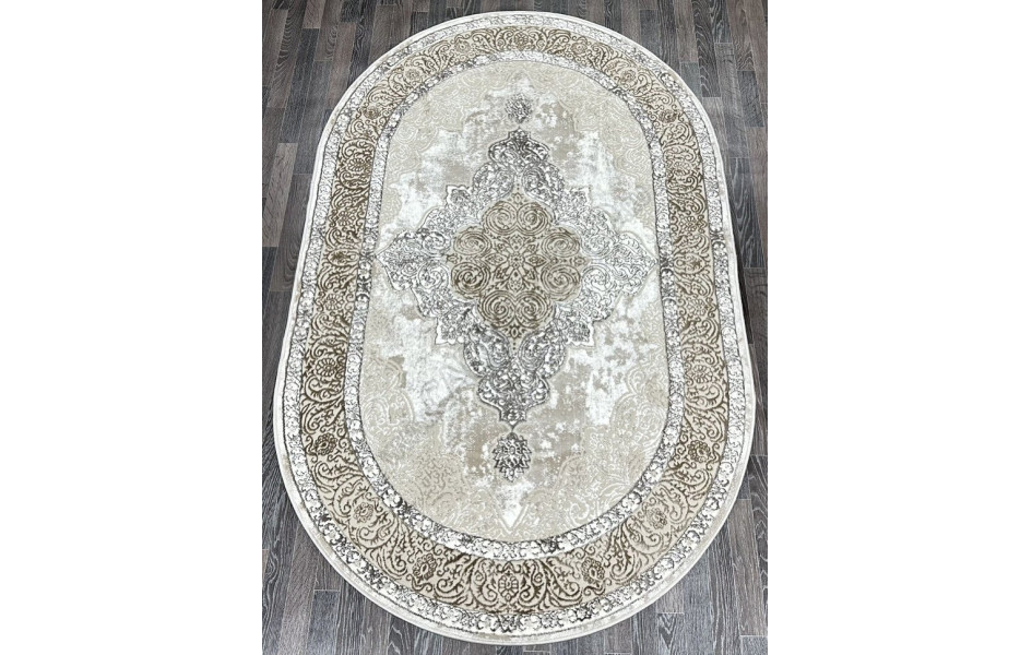 КОВРЫ ДИЗАЙН 20109 ЦВЕТ 25171 Премиум ОВАЛ